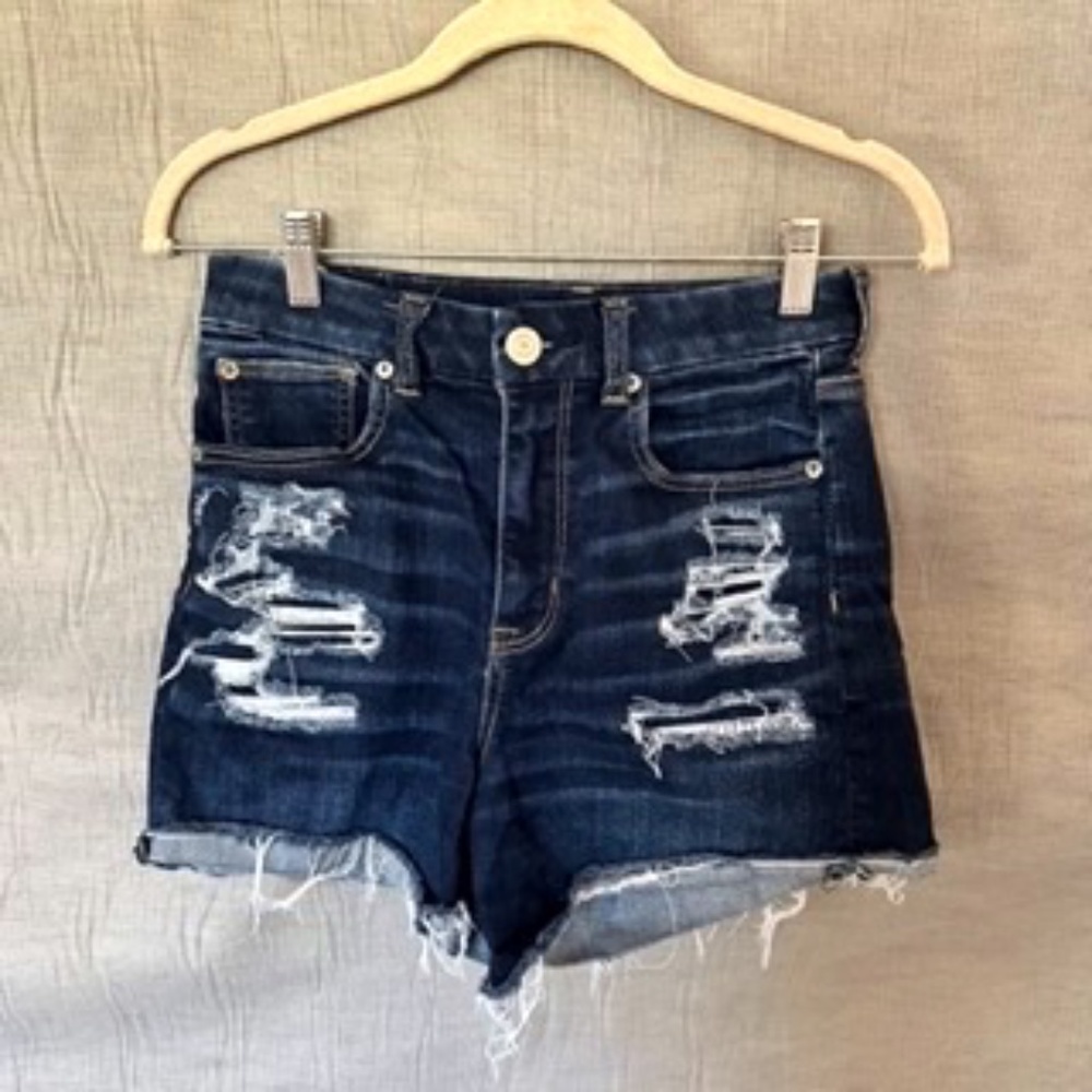 American Eagle Distressed Mom Short Sz4